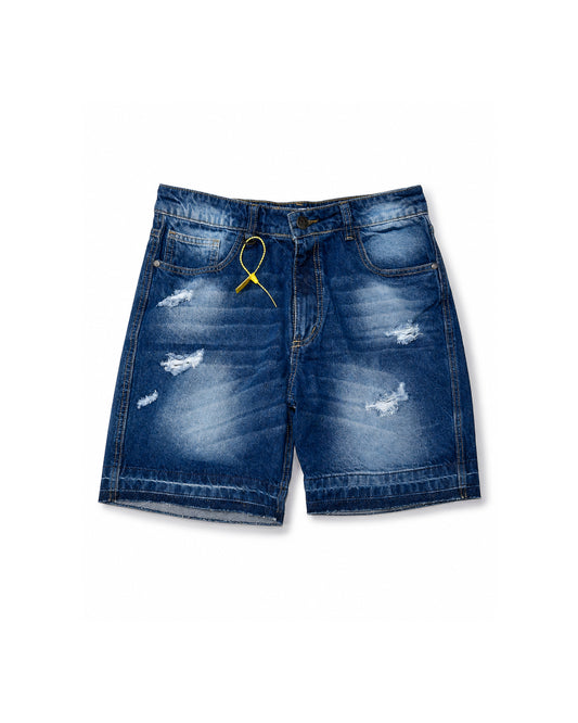Bermuda Denim Azul Oscuro Destroyed BHK