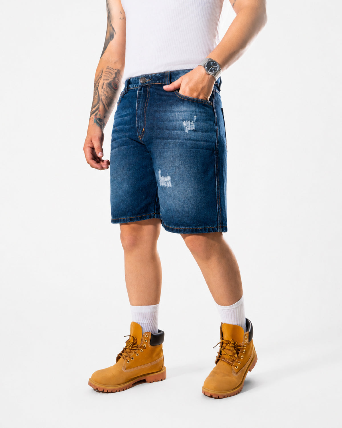 BERMUDA DENIM - AZUL MEDIO