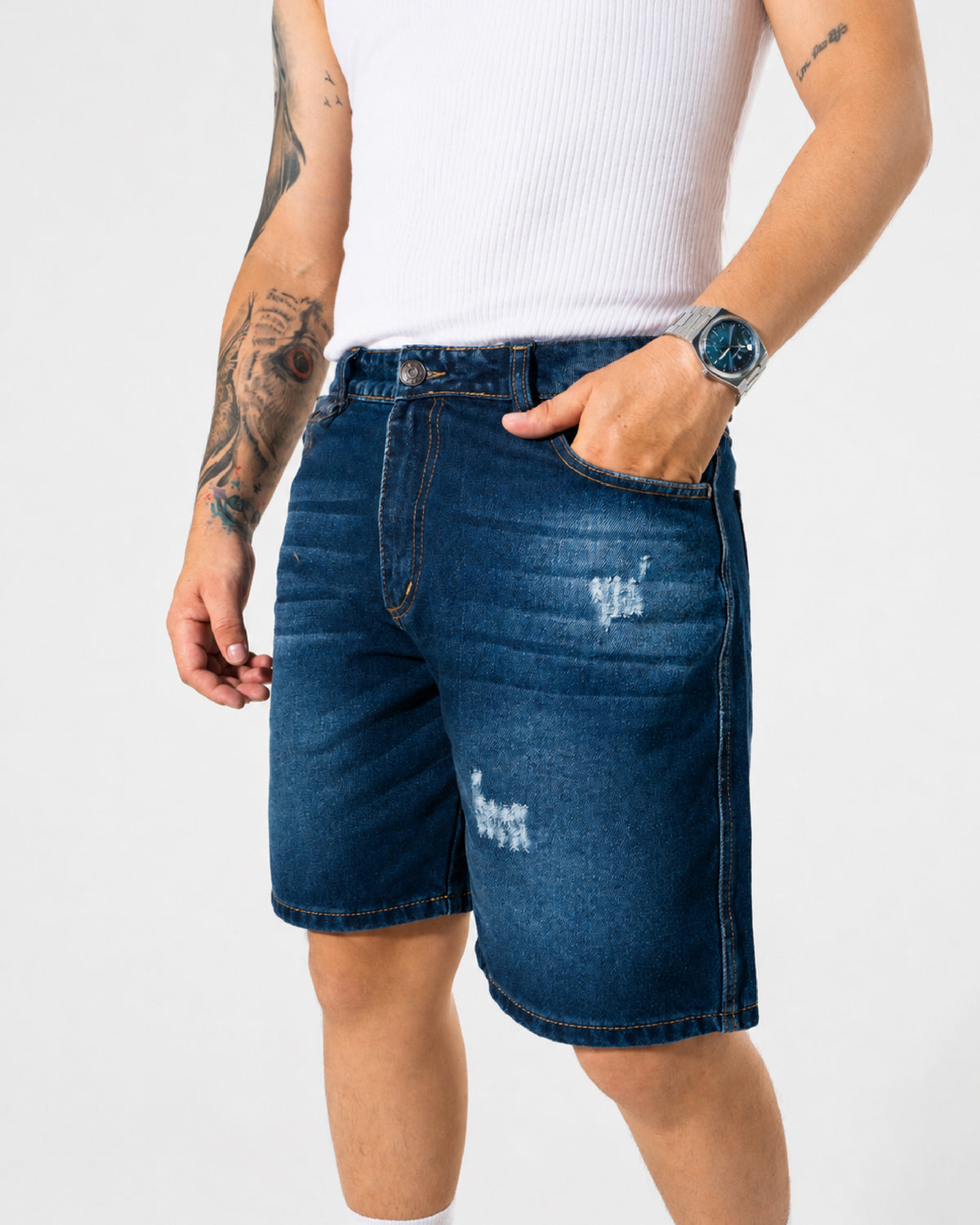 BERMUDA DENIM - AZUL MEDIO