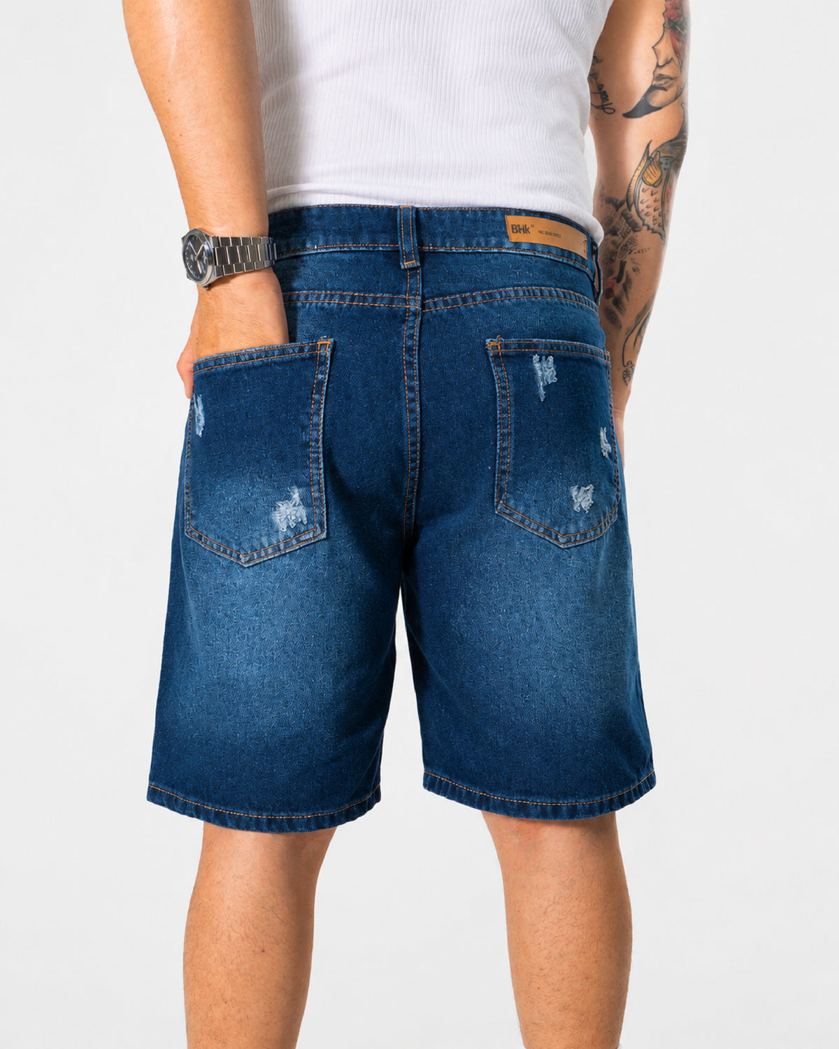 BERMUDA DENIM - AZUL MEDIO