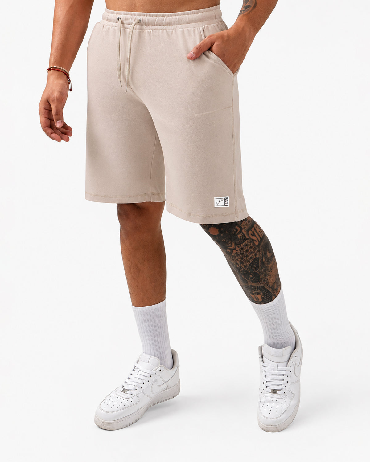 BERMUDA BURDA CON RUEDO - CREMA