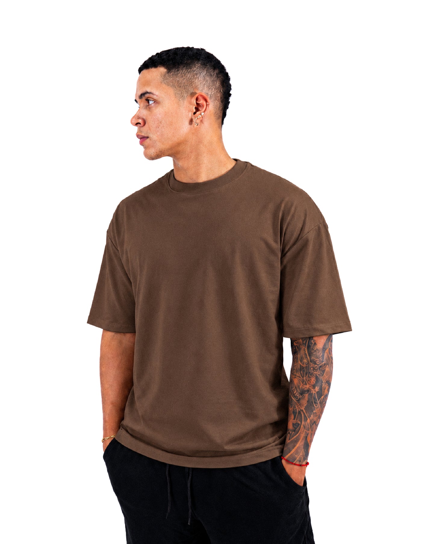 Camiseta Básica Oversize - CAFÉ