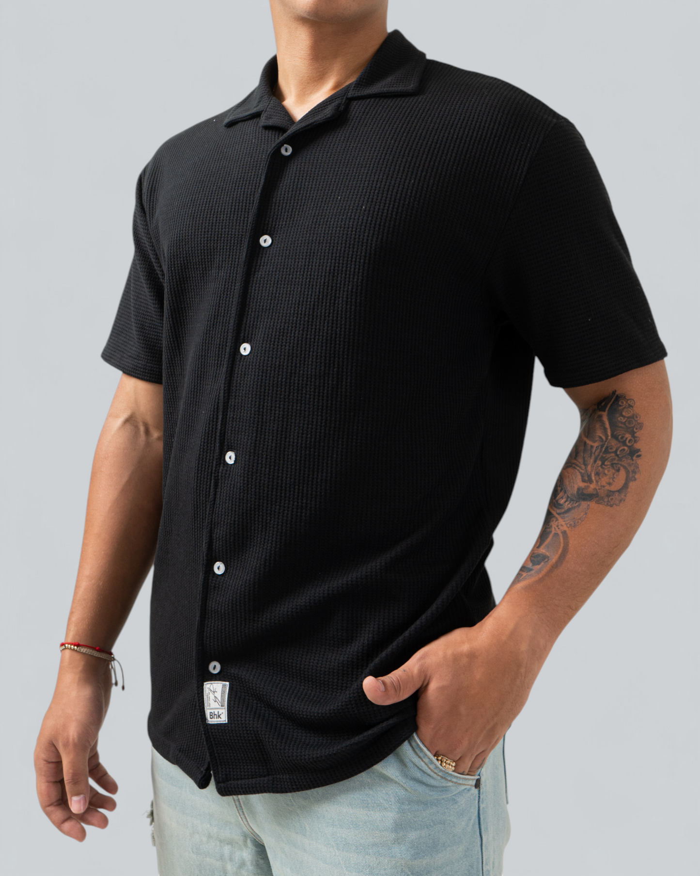 Camisa Textura Negra - BHK