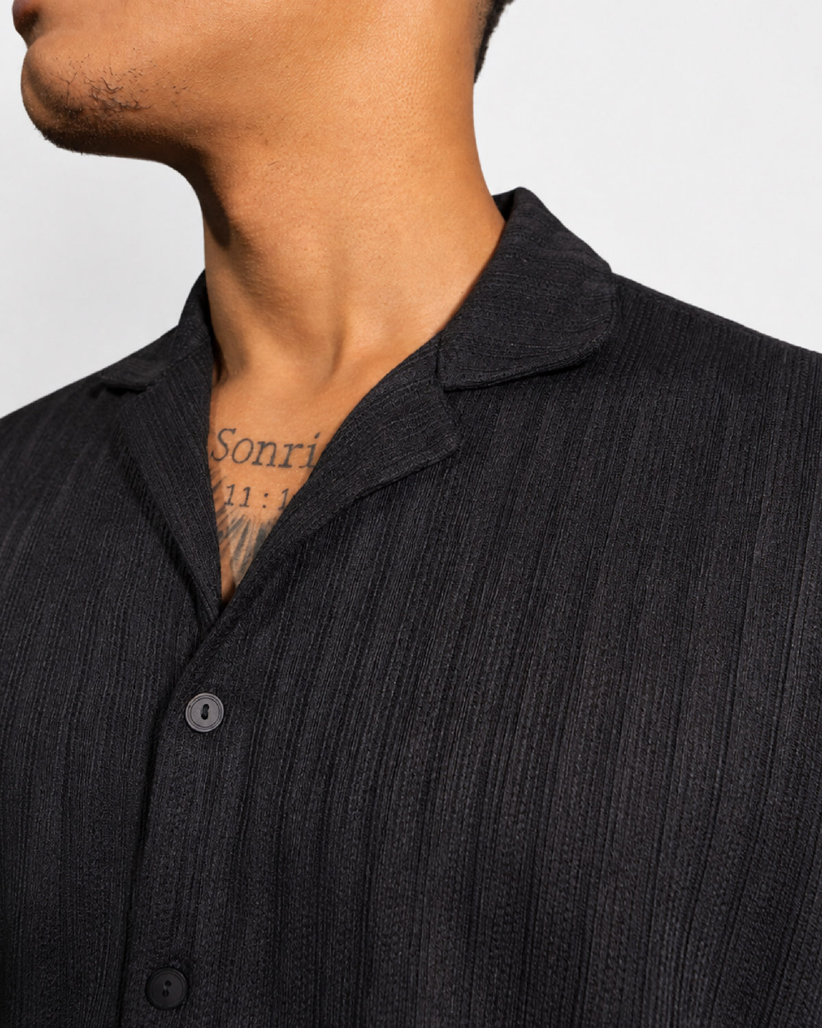 CAMISA TEXTURA NEGRA