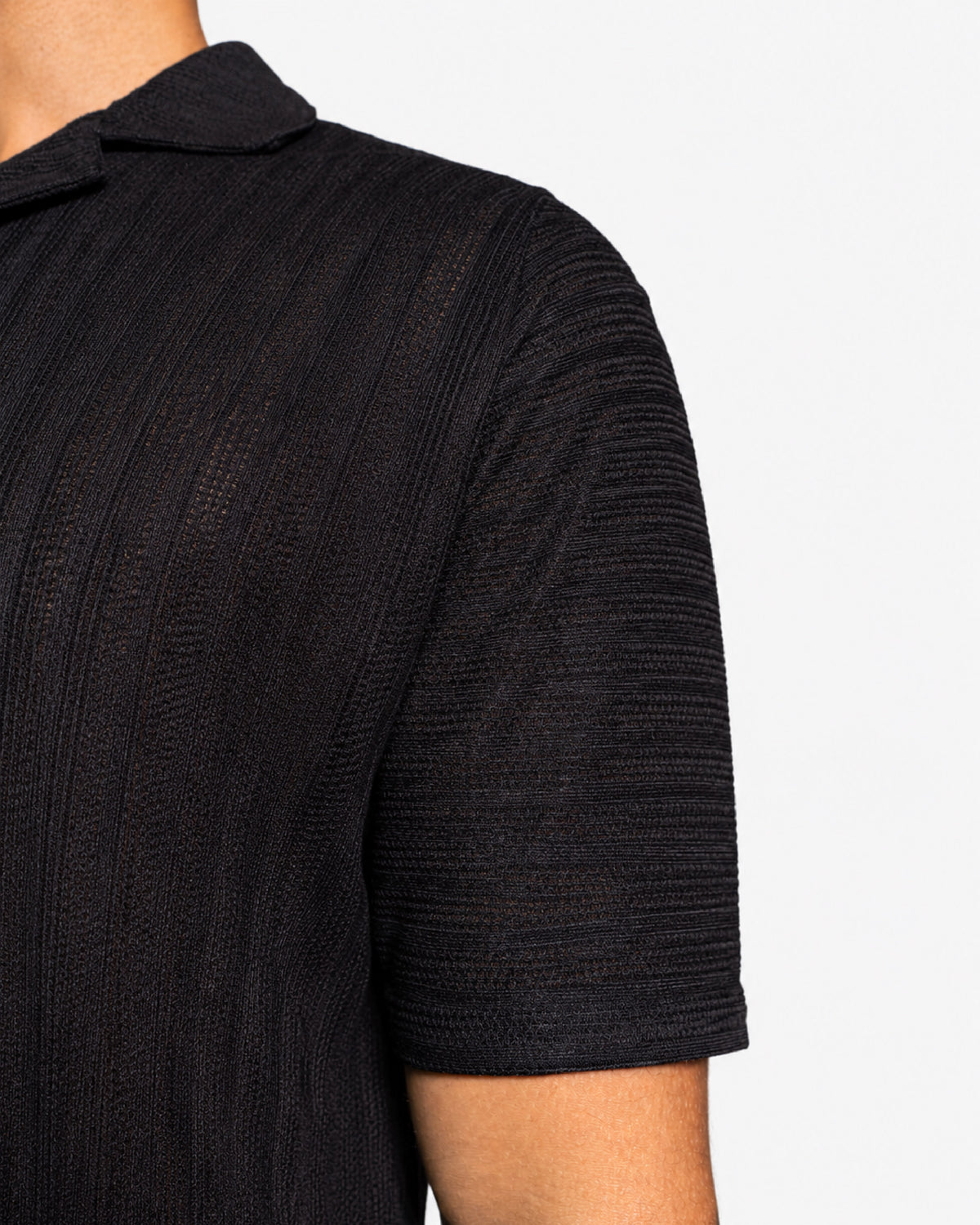 CAMISA TEXTURA NEGRA