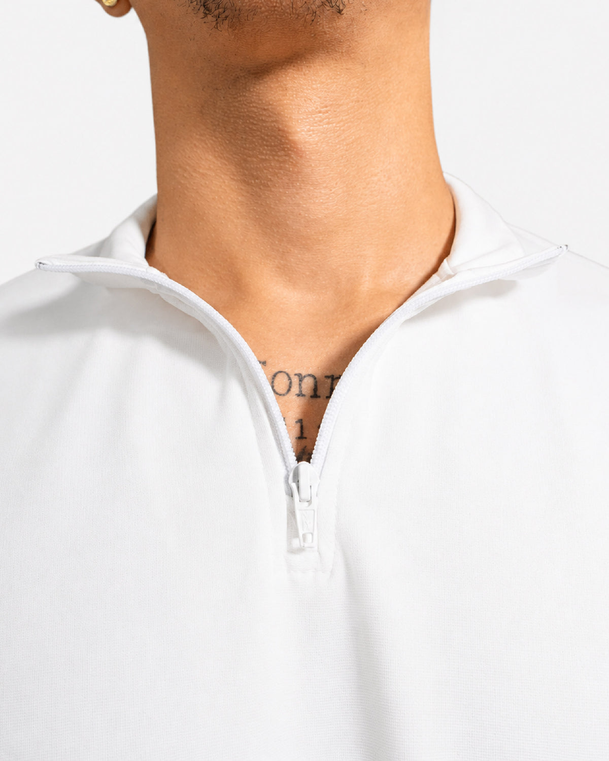 CAMISETA HENLEY BLANCA