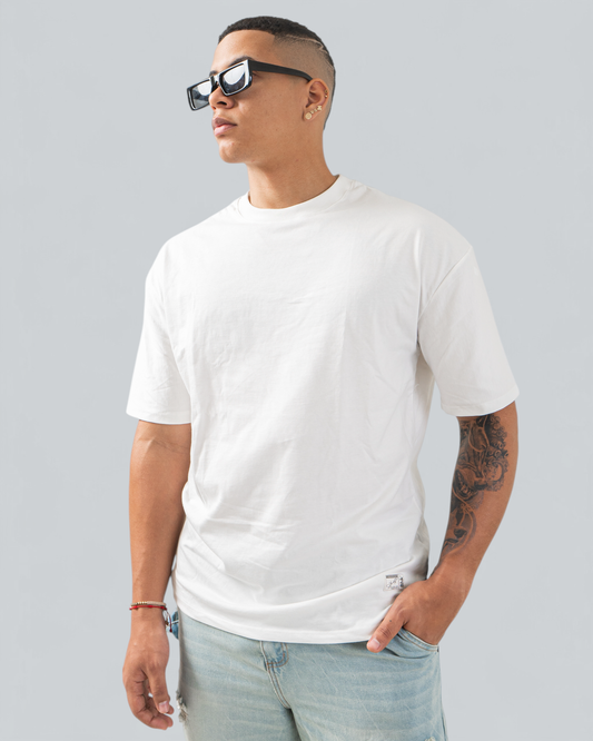 Camiseta Básica Oversize Blanca - BHK