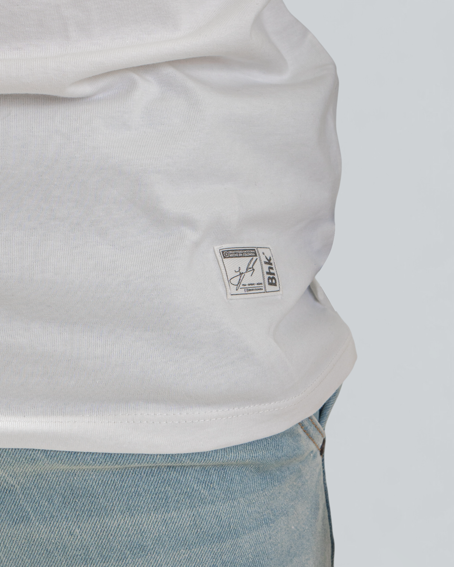Camiseta Básica Oversize Blanca - BHK