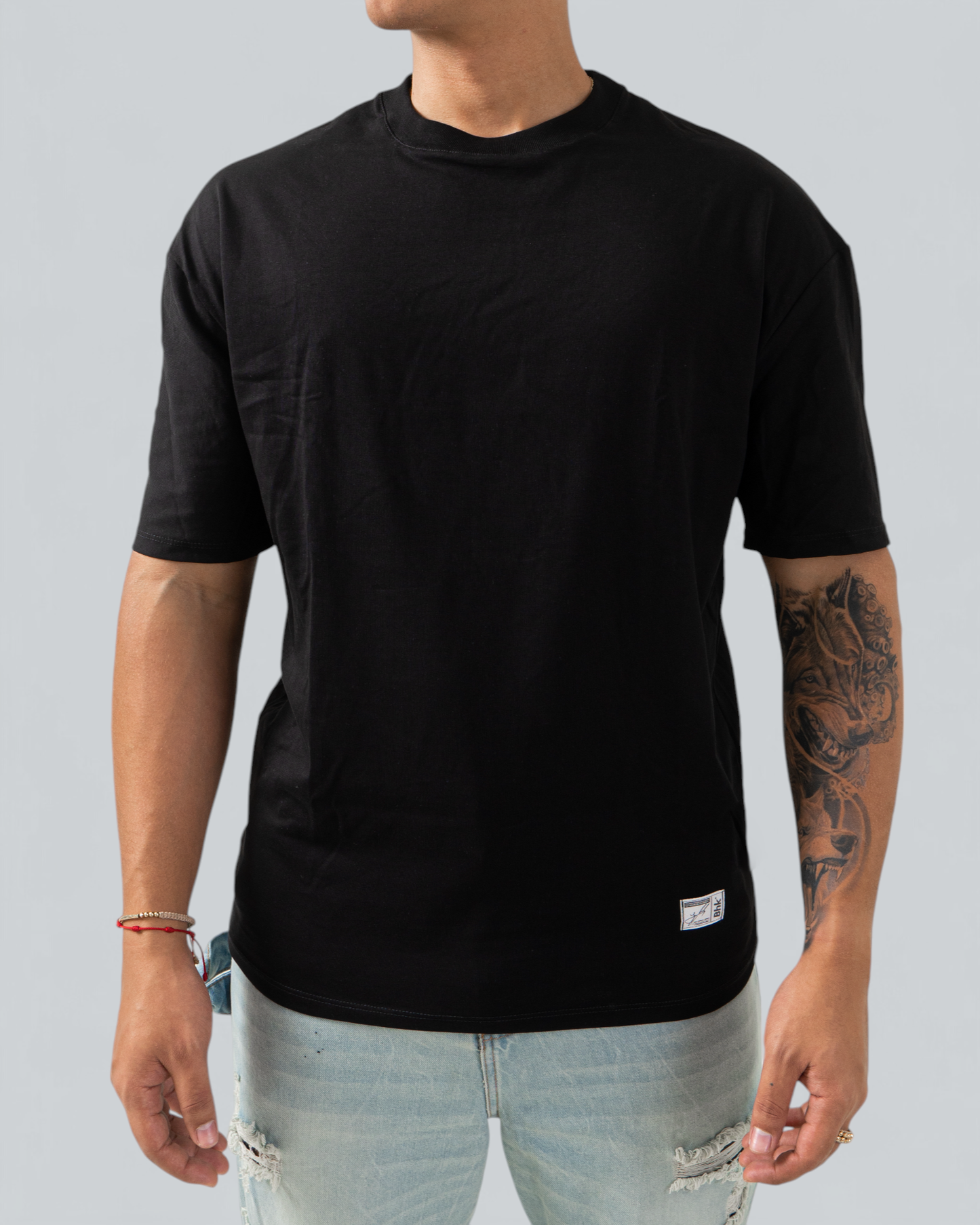 Camiseta Básica Oversize Negra - BHK