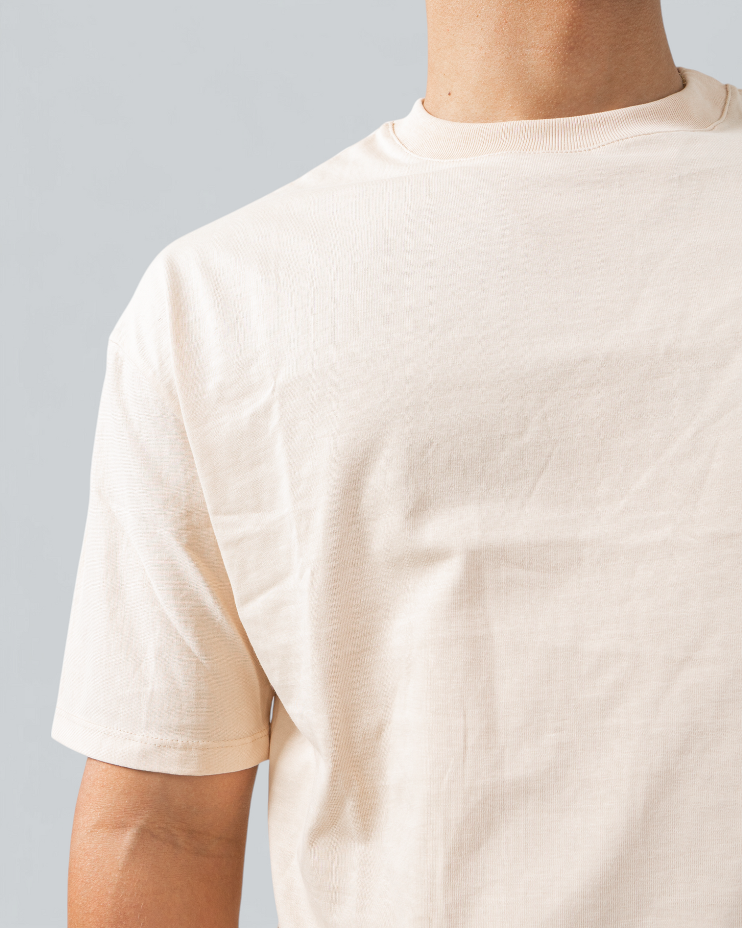 Camiseta Básica Oversize Beige - BHK