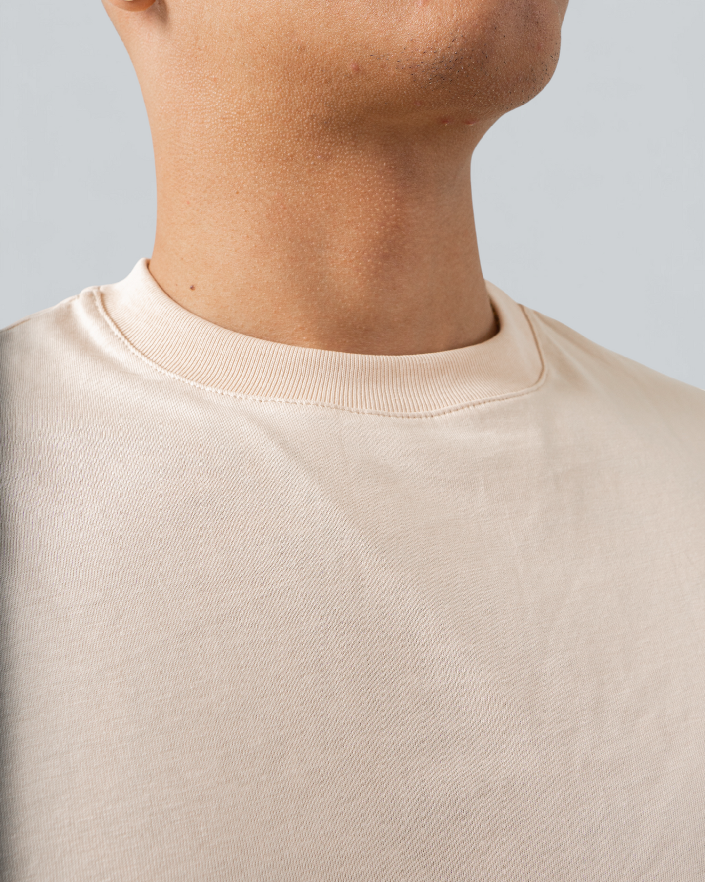 Camiseta Básica Oversize Beige - BHK