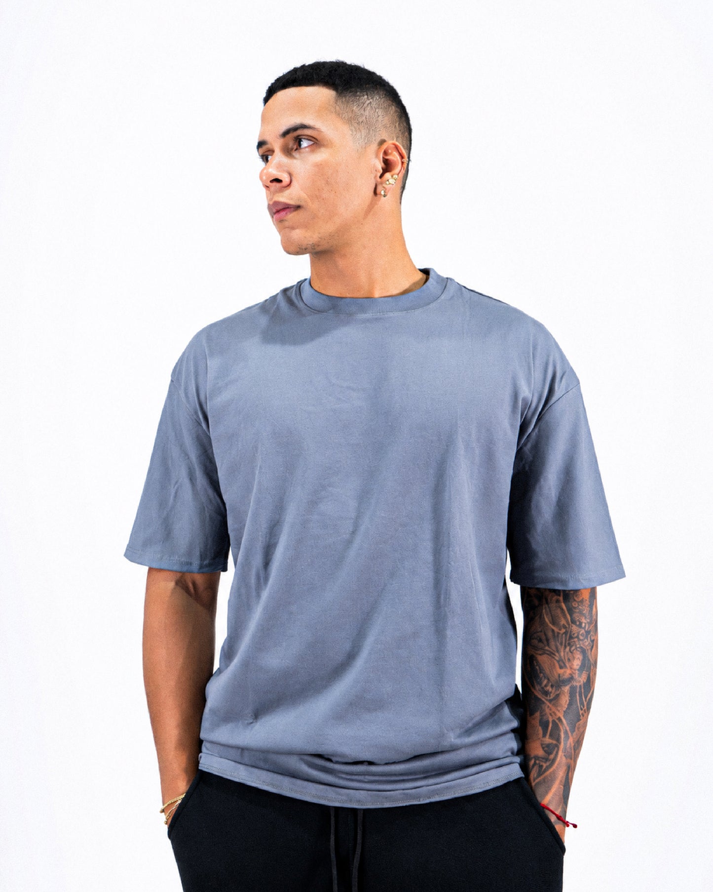 Camiseta Básica Oversize - GRIS
