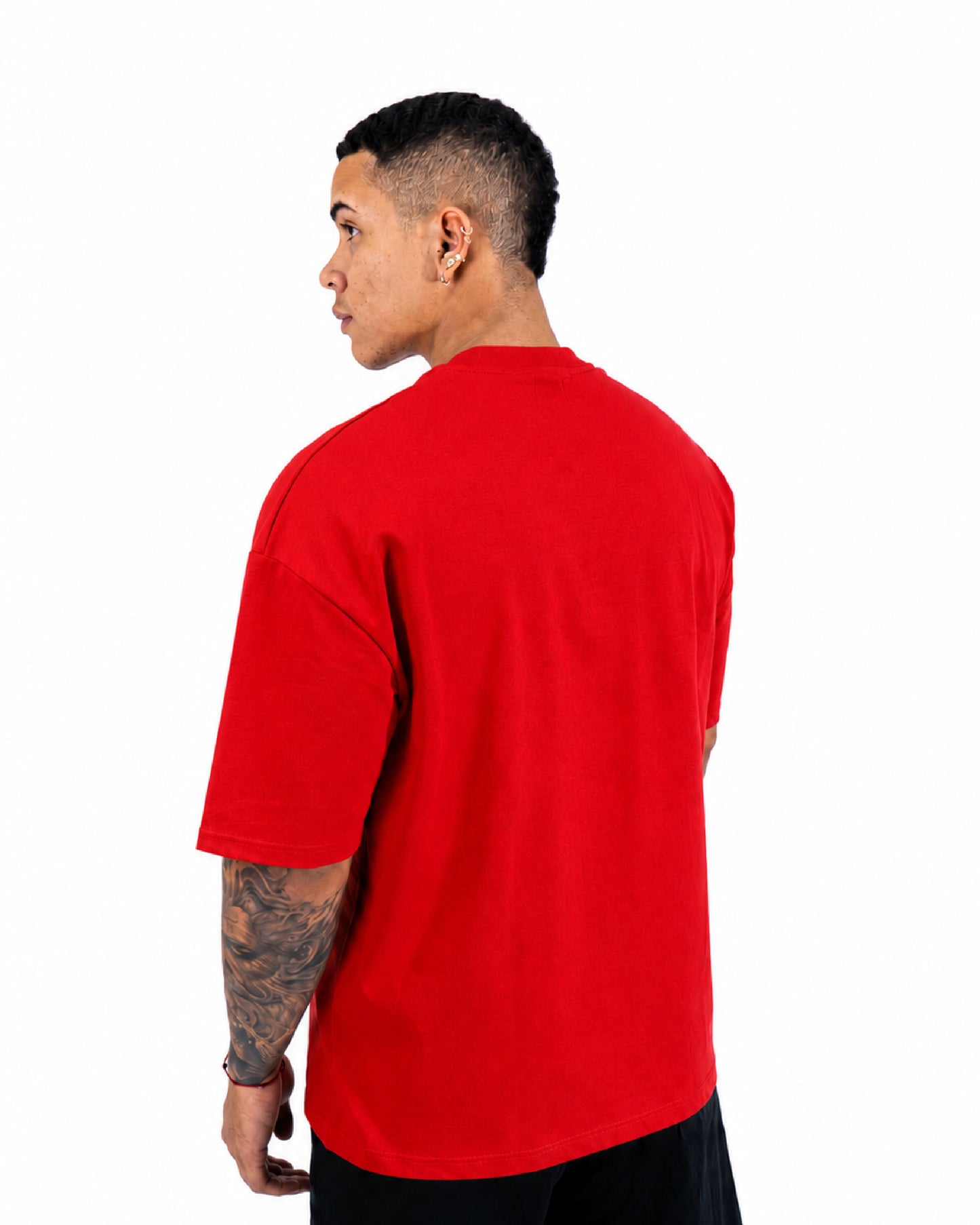 Camiseta Básica Oversize - ROJO