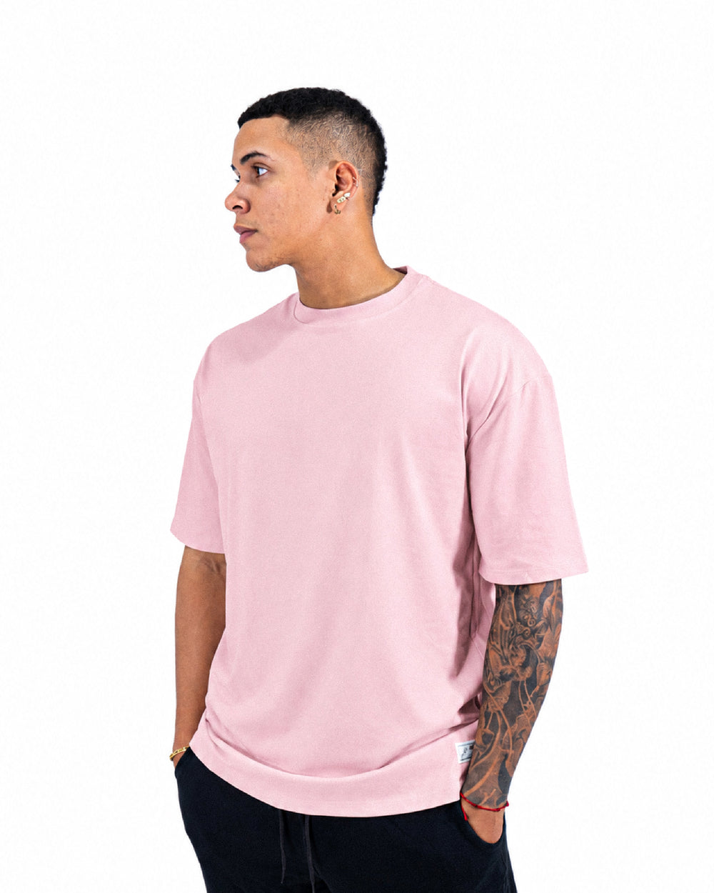 Camiseta Básica Oversize - ROSADO
