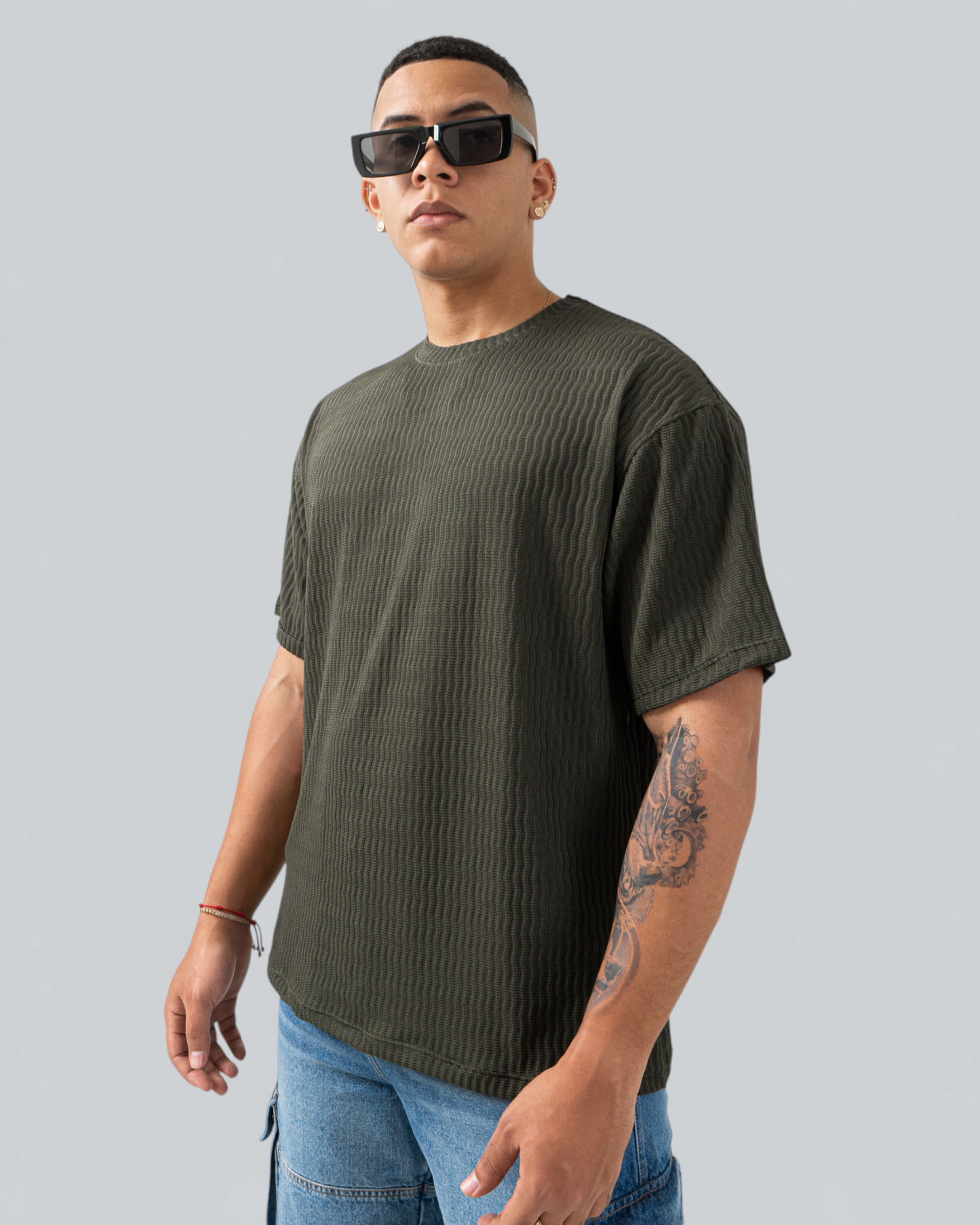 Camiseta Textura Verde - BHK