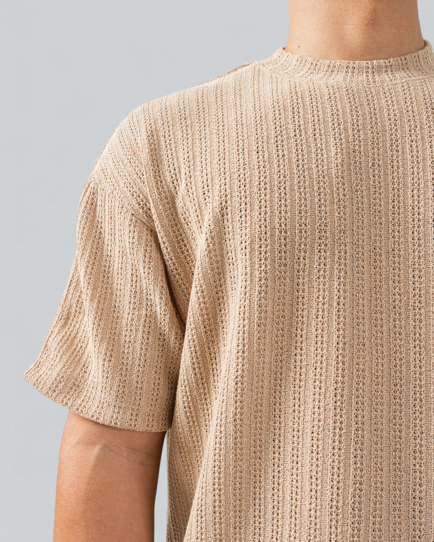Camiseta Textura Beige - BHK