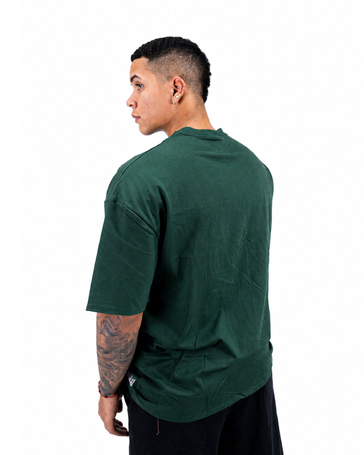 Camiseta Básica Oversize - VERDE PINO