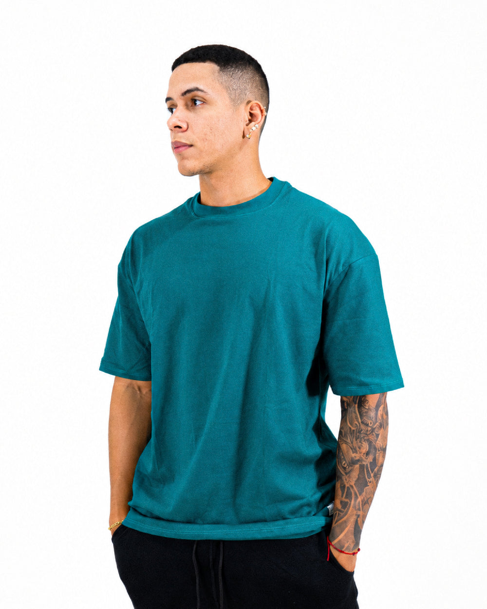 Camiseta Básica Oversize - VERDE PINELLA