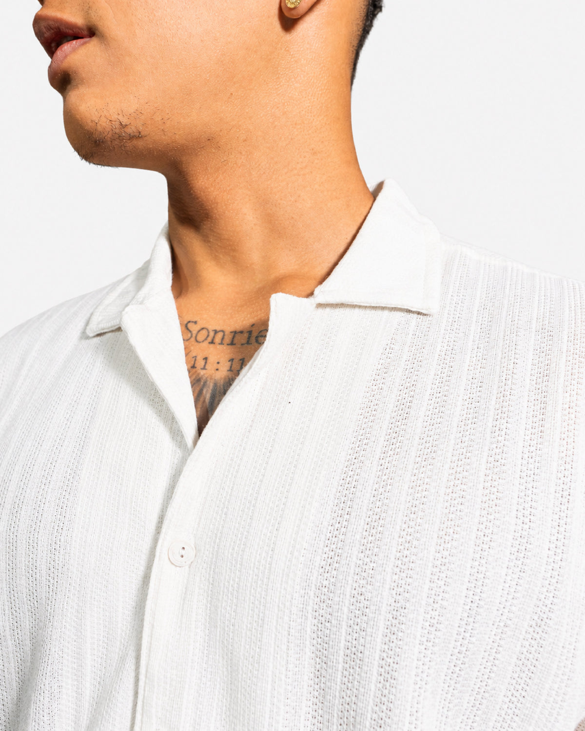 CAMISA TEXTURA BLANCA