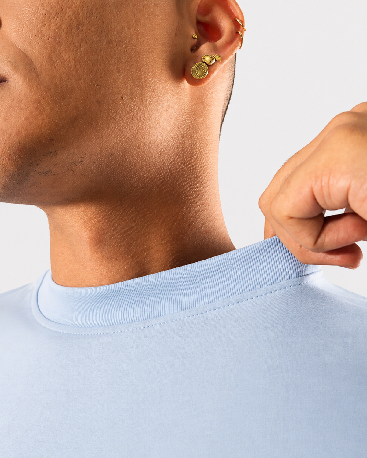 Camiseta Básica Oversize - AZUL CIELO