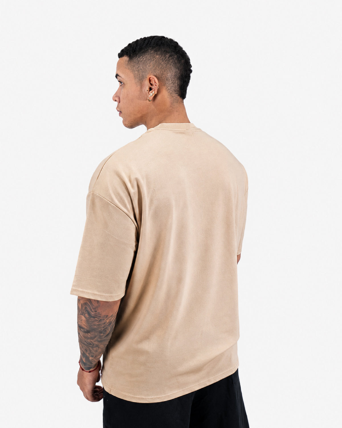 Camiseta Básica Oversize - BEIGE