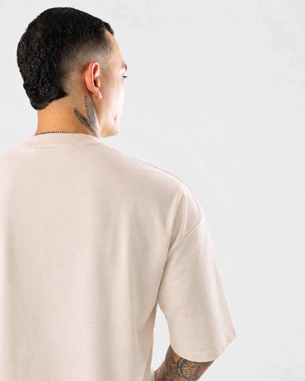 Camiseta Básica Oversize - CREMA