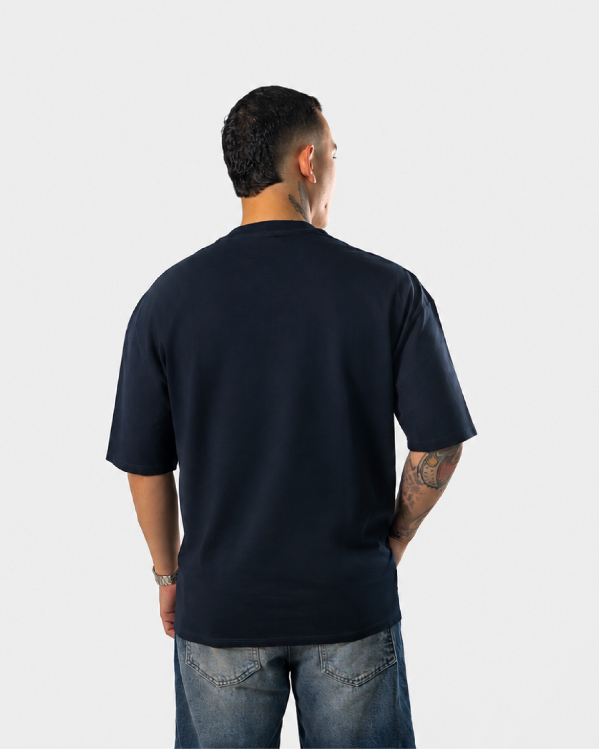 Camiseta Básica Oversize - AZUL NAVY