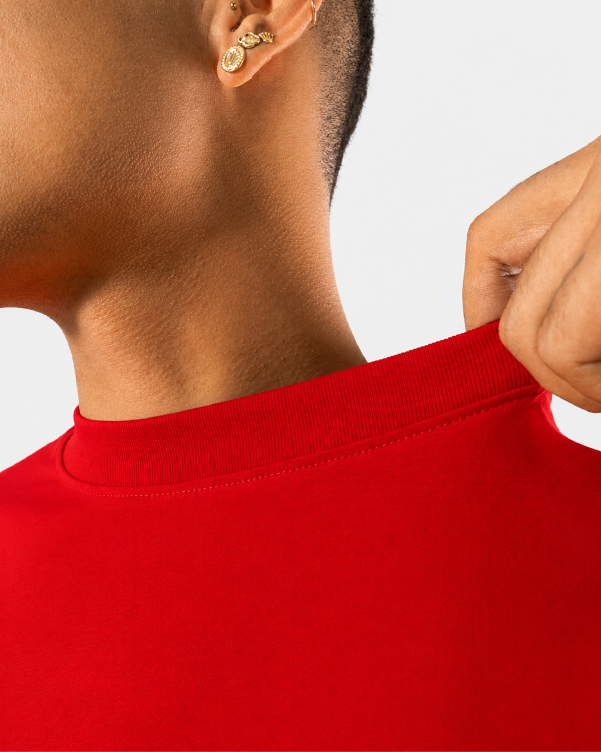 Camiseta Básica Oversize - ROJO