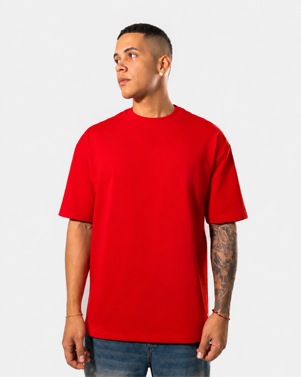 Camiseta Básica Oversize - ROJO