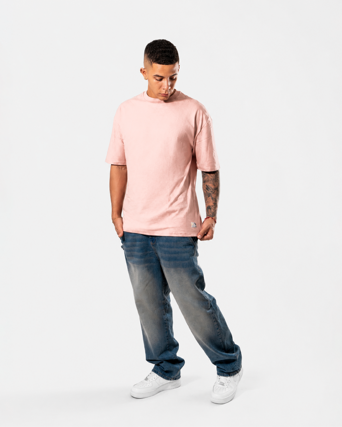Camiseta Básica Oversize - ROSADO
