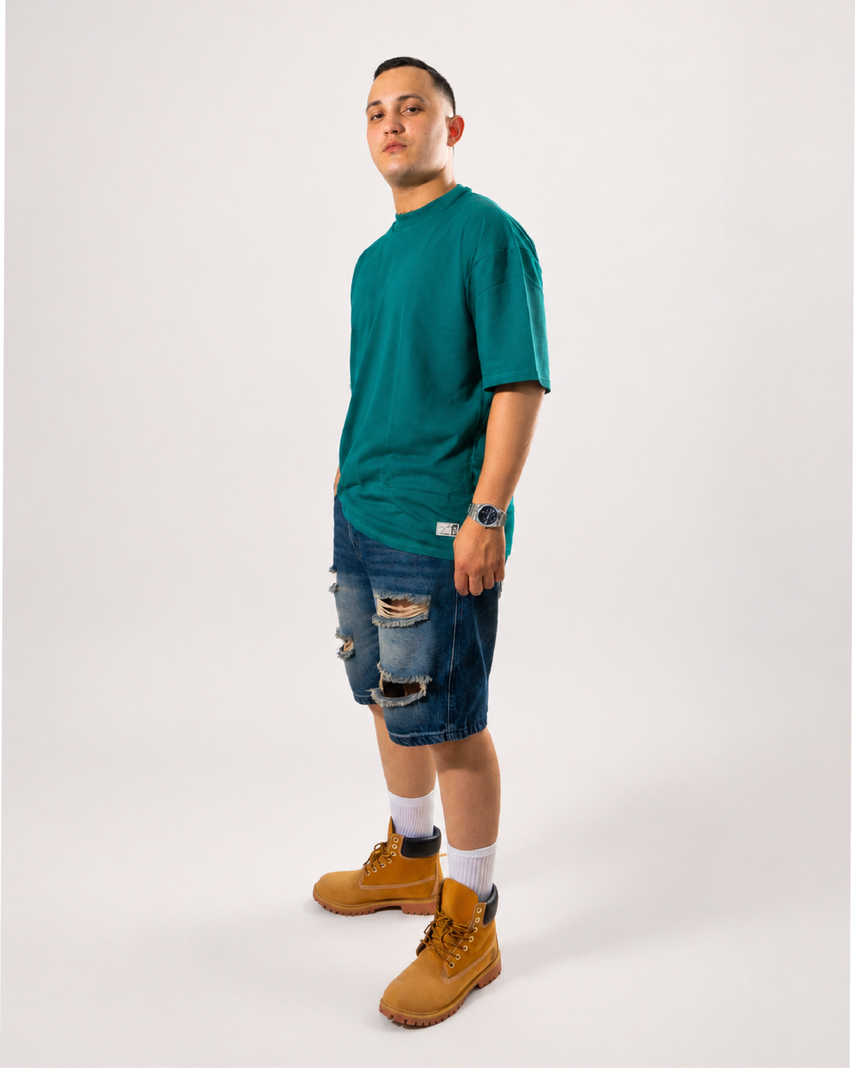 Camiseta Básica Oversize - VERDE PINELLA