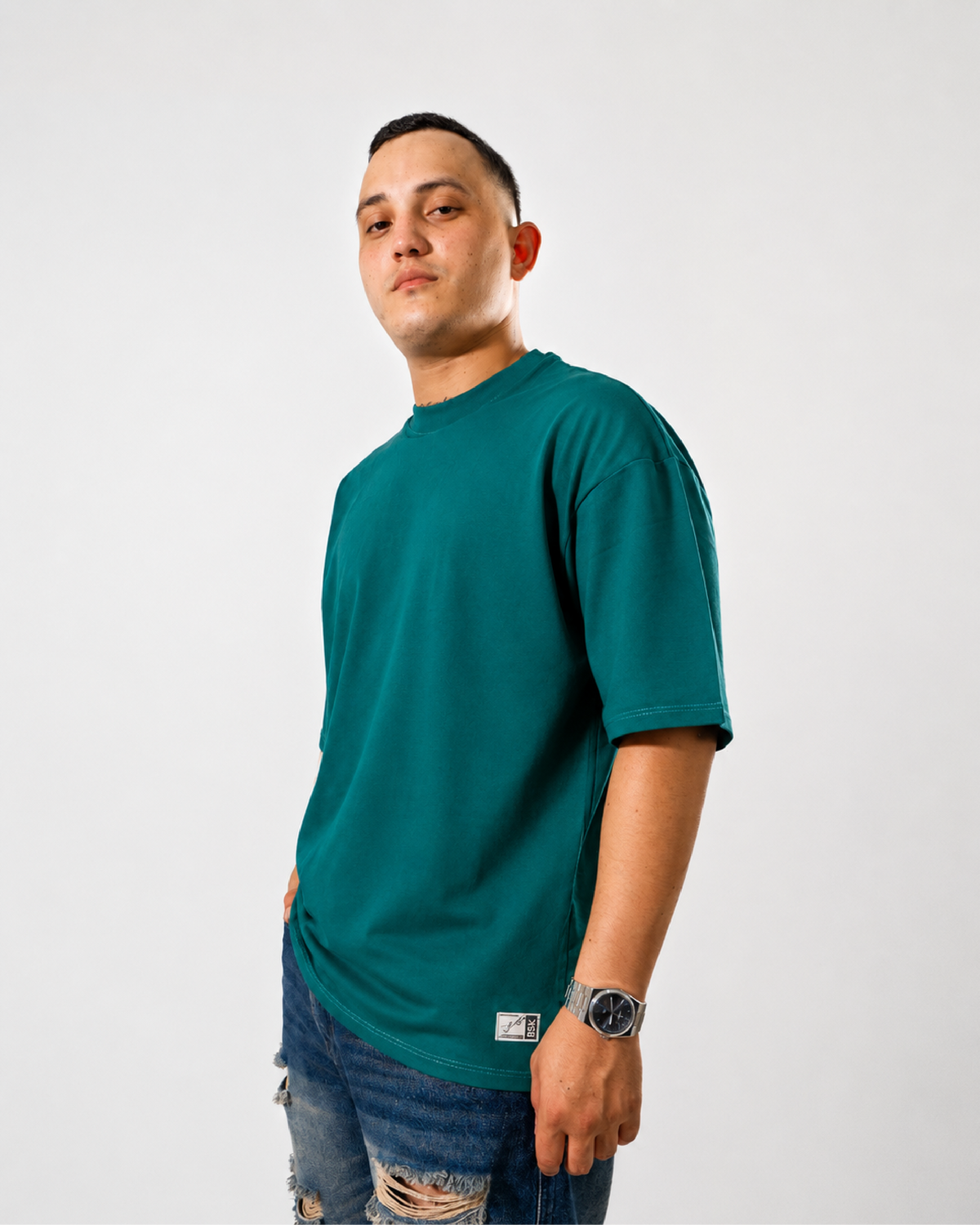 Camiseta Básica Oversize - VERDE PINELLA