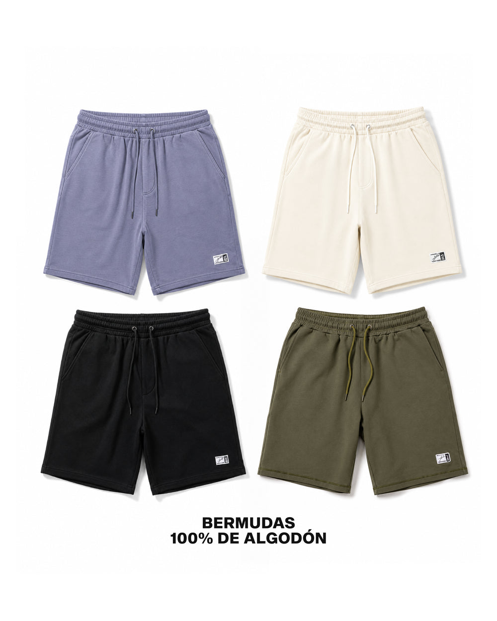 Pack Bermudas De Algodon x4