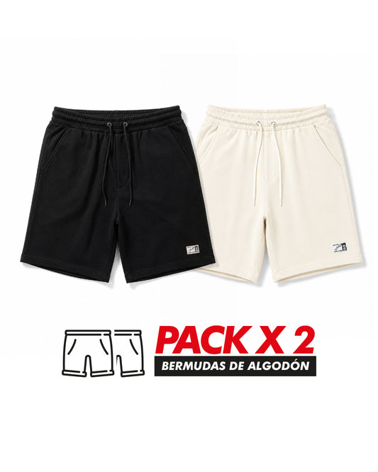 Pack Bermudas De Algodon x2