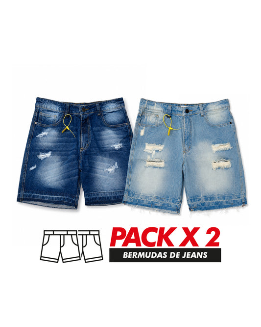 Pack Bermudas de Jeans x2